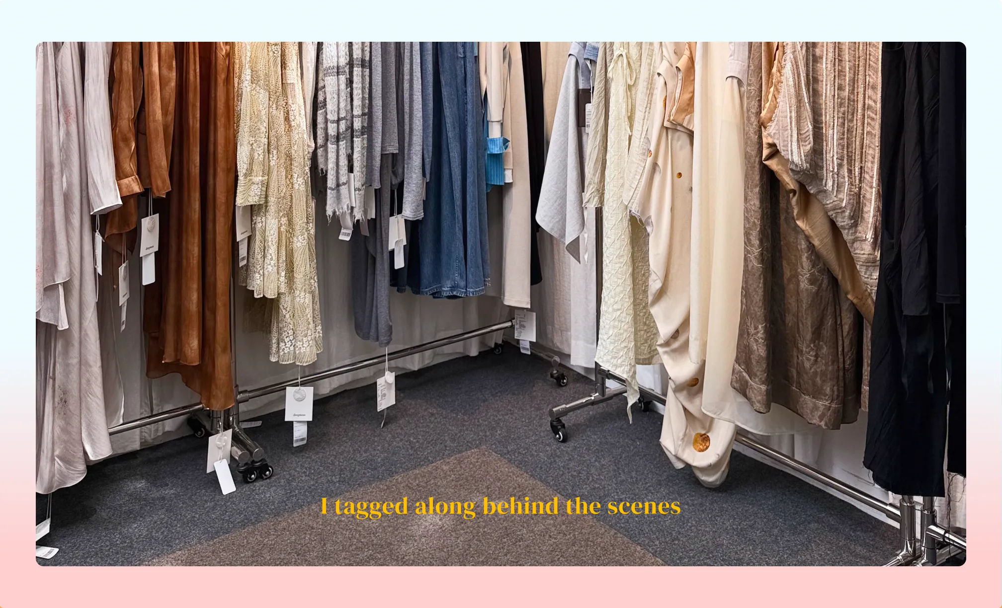 Footage with a caption for demonstration