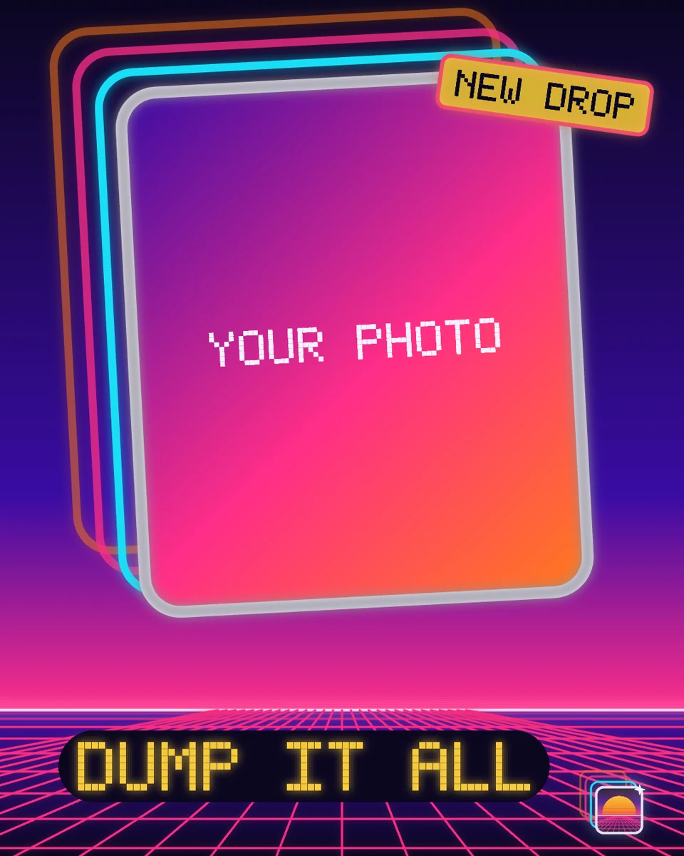 Spam portrait post · 4:5 template